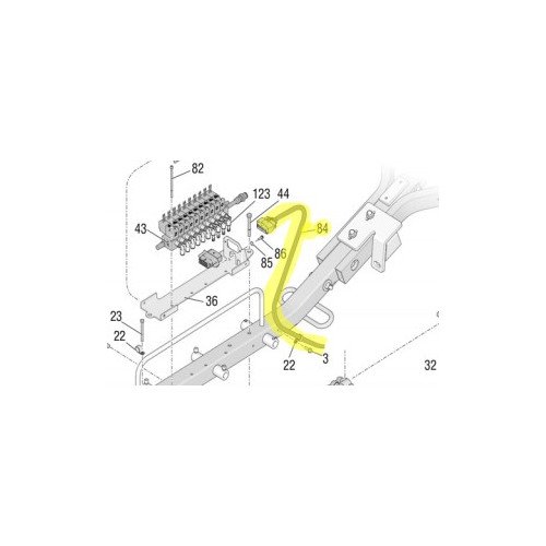 CABLE DE CONTROL BRAZO  25M709 ROADPAK