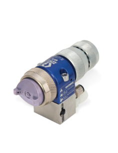 Pistola de pulverización aerográfica AirPro EFX con colector, HVLP, boquilla de 0,5 mm (0,020 pulg.), boquilla de acero inoxidab