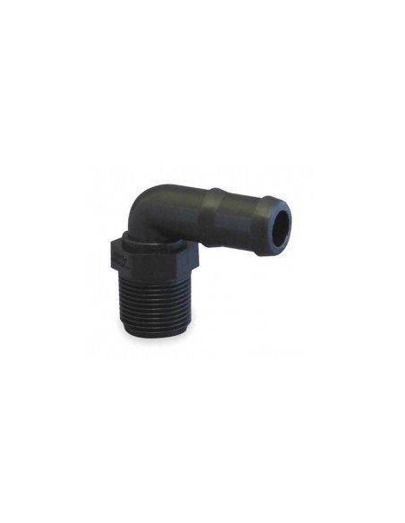 Espiga para manguera, poliéster - 90 grados. 1"T x 3/4"B, HB-100 X 075-90