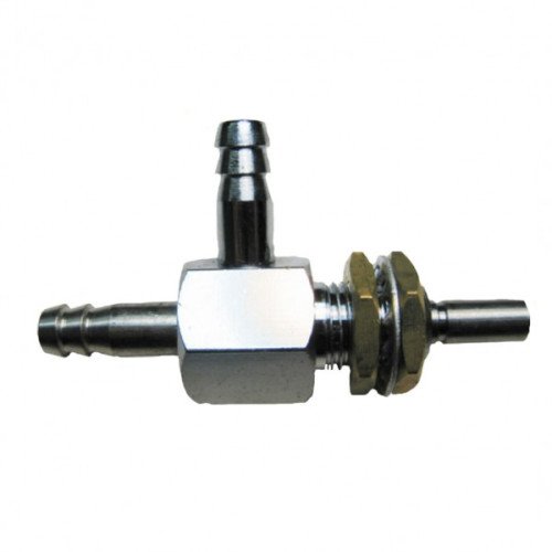 Panel Mount Chemical Valve, 1/4" Barb In/Out, VVC10