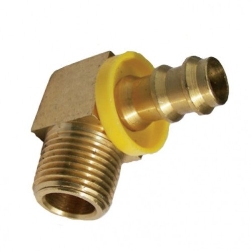Male PO Hose Barb EL 90 3/8x3/8, 27290-06-06