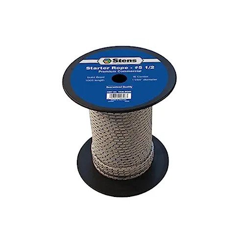 Rope, 100 Solid Braid Starter, 5 1/2 , 8-18HP, Blue/White, 146-050