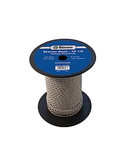 Rope, 100 Solid Braid Starter, 5 1/2 , 8-18HP, Blue/White, 146-050