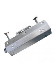 Muffler, Honda V-Twin, Right Side (Oil Filter Side) Discharge, w/Heat Shield  New Style, MFL051