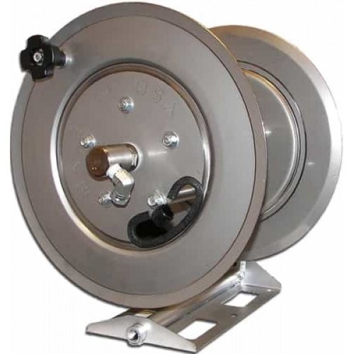 HT SS Hose Reel, Large Base, Pop-Pin Lock, 3/8" x 250', 5000PSI, 400˚F, AR151