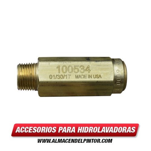Válvula de seguridad (ajustada a 4600 PSI) 100534