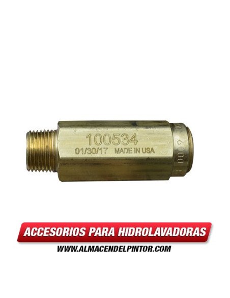Válvula de seguridad (ajustada a 4600 PSI) 100534