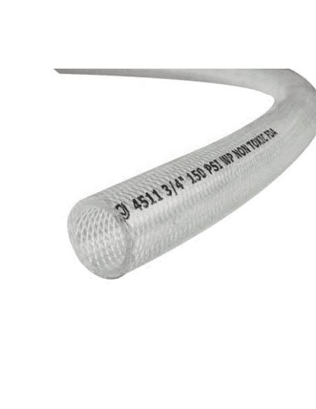 Manguera transparente de PVC de "1"", reforzada, 4511-1001"