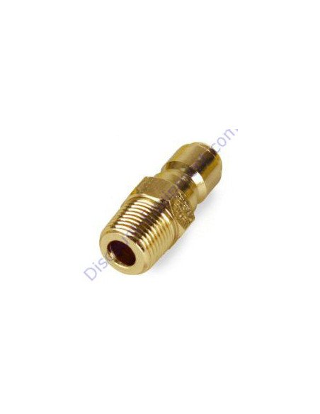 DPac - Tapón QC, acero, 1/4" MNPT, 02-122