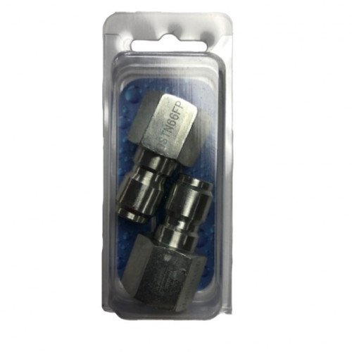 DPac - Tapón QC, acero, 3/8" FNPT, 02-123