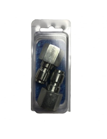 DPac - Tapón QC, acero, 3/8" FNPT, 02-123