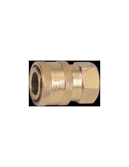 DPac - Conector hembra QC, latón, 1/4" FNPT, 02-126