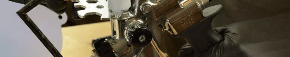 Pistola pulverizadora de rápida aplicación y mayor eficiencia.
